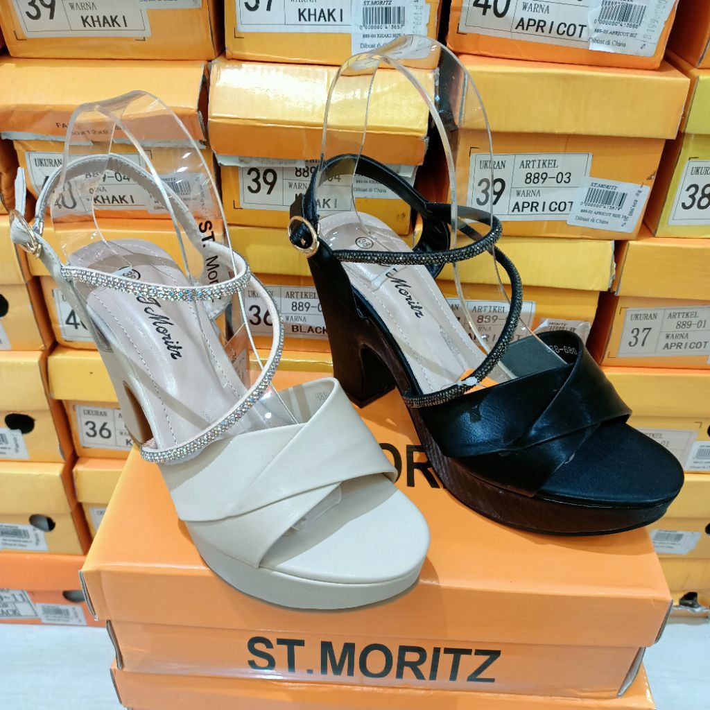 sandal wanita heels 10cm ST.MORITZ original matahari