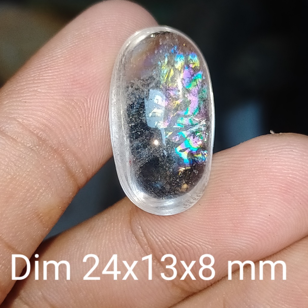 BATU KECUBUNG ES PELANGI TAJAM NATURAL ASLI cek batu lainnya yaman api wulung opal bacan permata kal