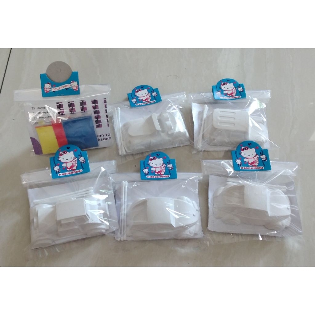 

Gypsum lukis anak seris mobil dengan 3 warna dasar dan 3 cottonbud