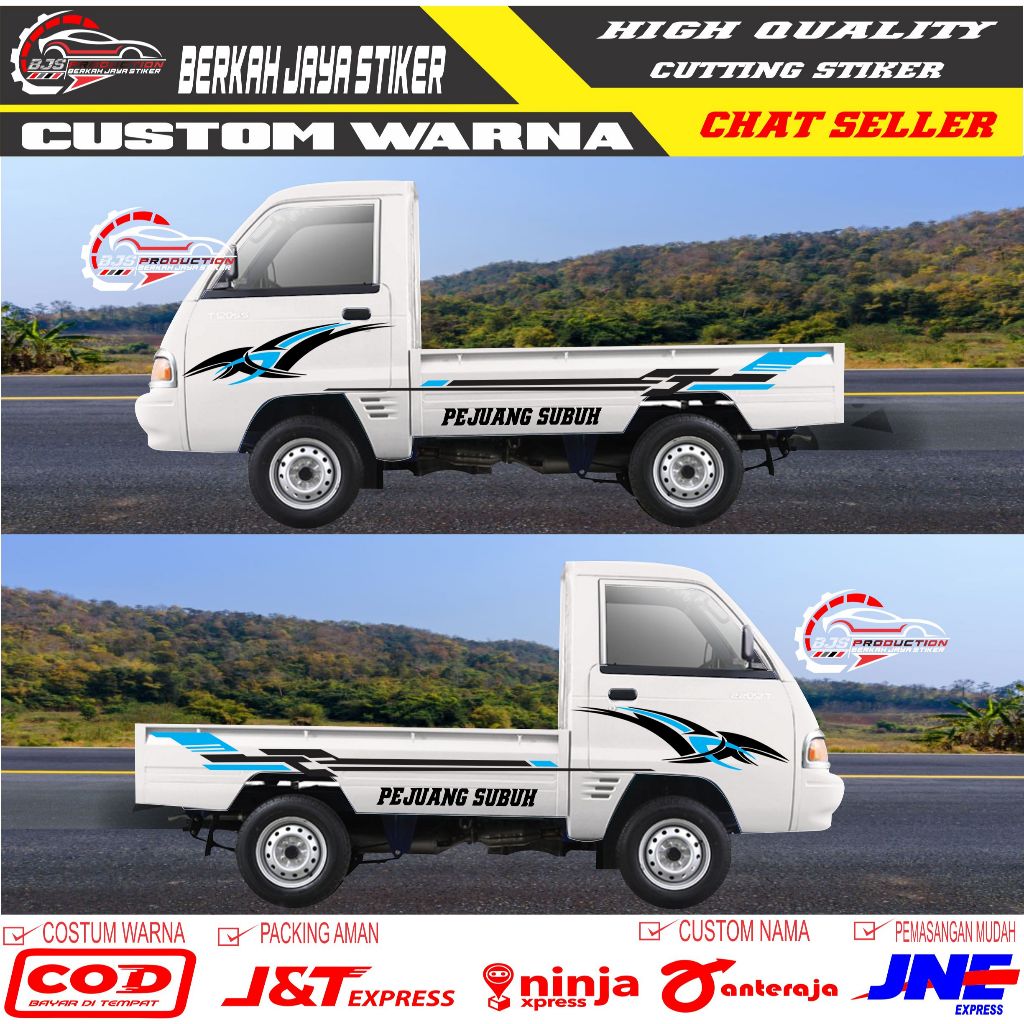 CUTTING STICKER UNTUK MOBIL PICK UP CARRY SS