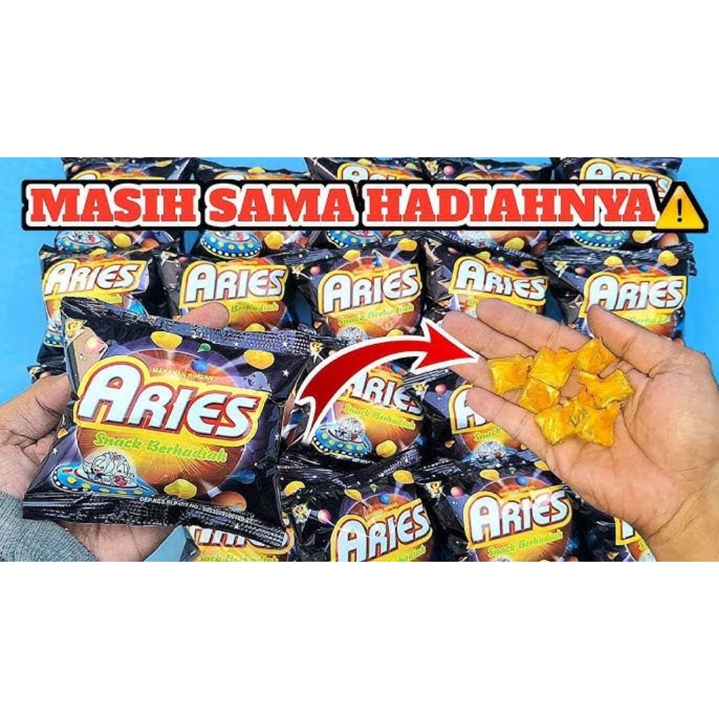 

Ciki aries berhadiah uang tunai - Ciki berhadiah uang - 2 renceng isi 20pcs