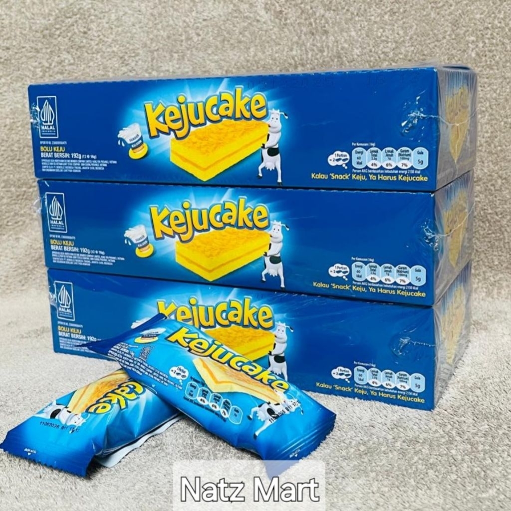 

KEJU CAKE - Bolu keju Kraft 1 Box ( 12 Pcs×16 gr )