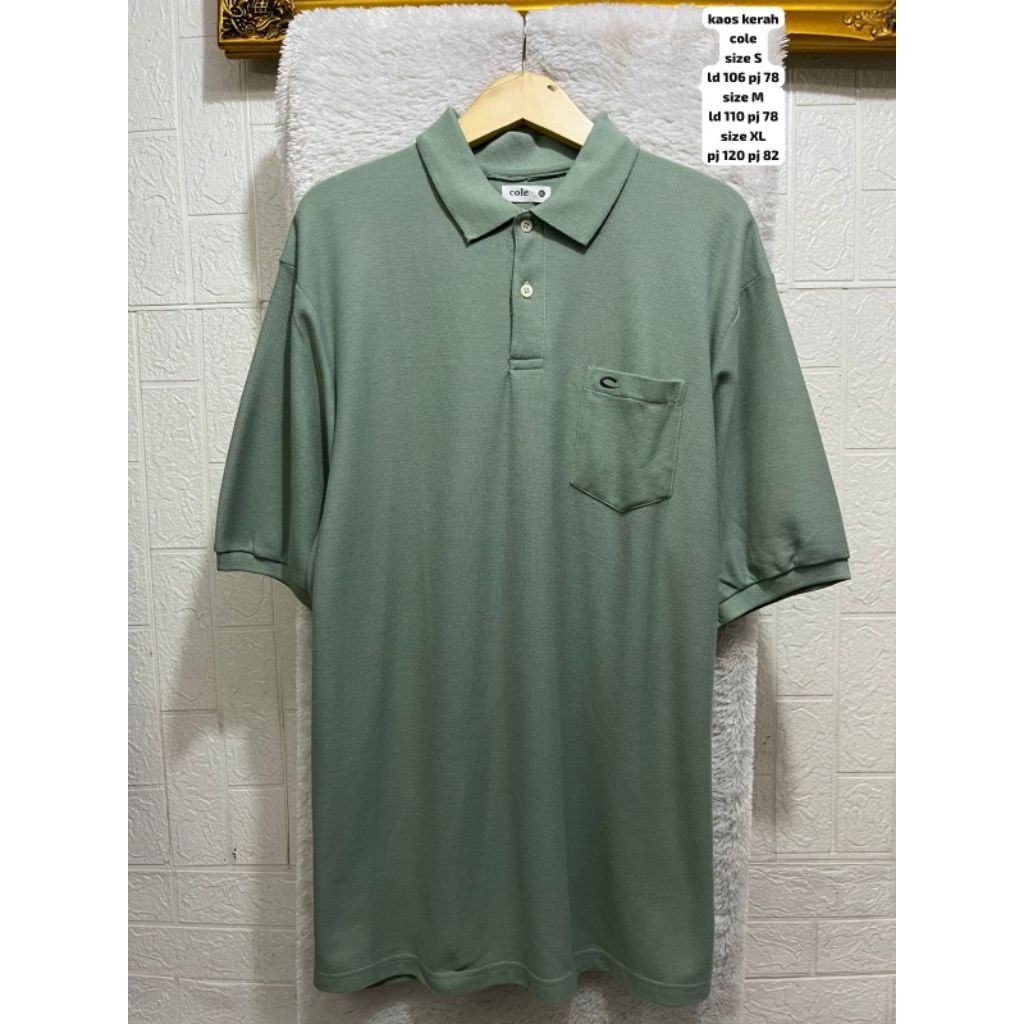 Kaos kerah Cole pria