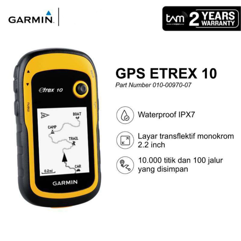 Gps Garmin Etrex 10 Baru Original / Gps Garmin Etrex 10 Baru