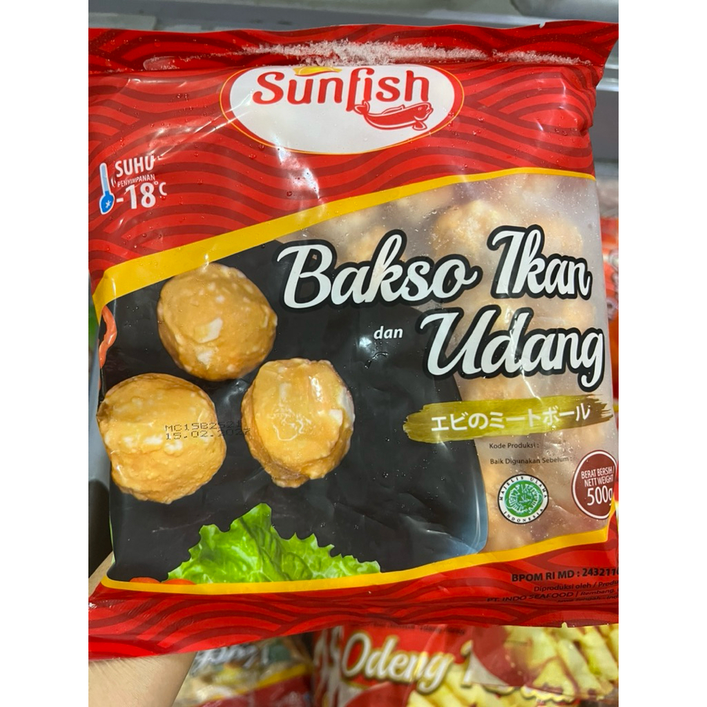 

Sunfish Bakso Ikan Udang 500 gram