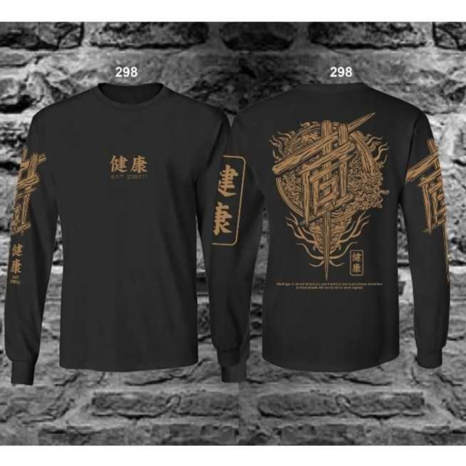 Baju Kaos Motif JEPANG LENGAN PANJANG T-shirt Distro Terbaru Pria Wanita Keren Lengan Pendek Simpel