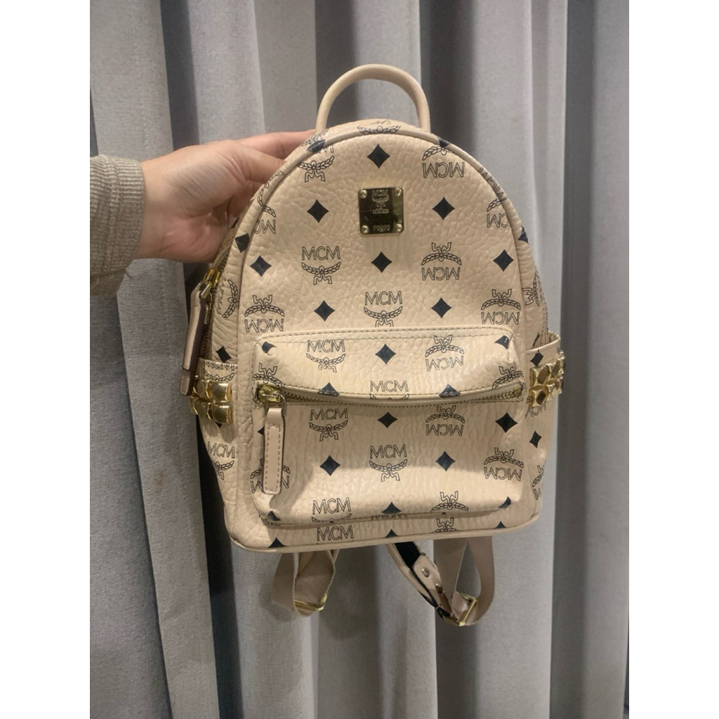 beige.MCM.Stark.Bebe.Boo.backpack