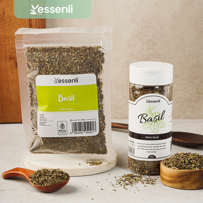 

ESSENLI Daun Basil Kering Bumbu Rempah