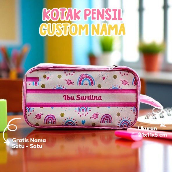 

Pencil Case Anak Custom / Kotak Pensil Souvenir / Ulang Tahun Anak / kotak pensil souvenir ultah anak