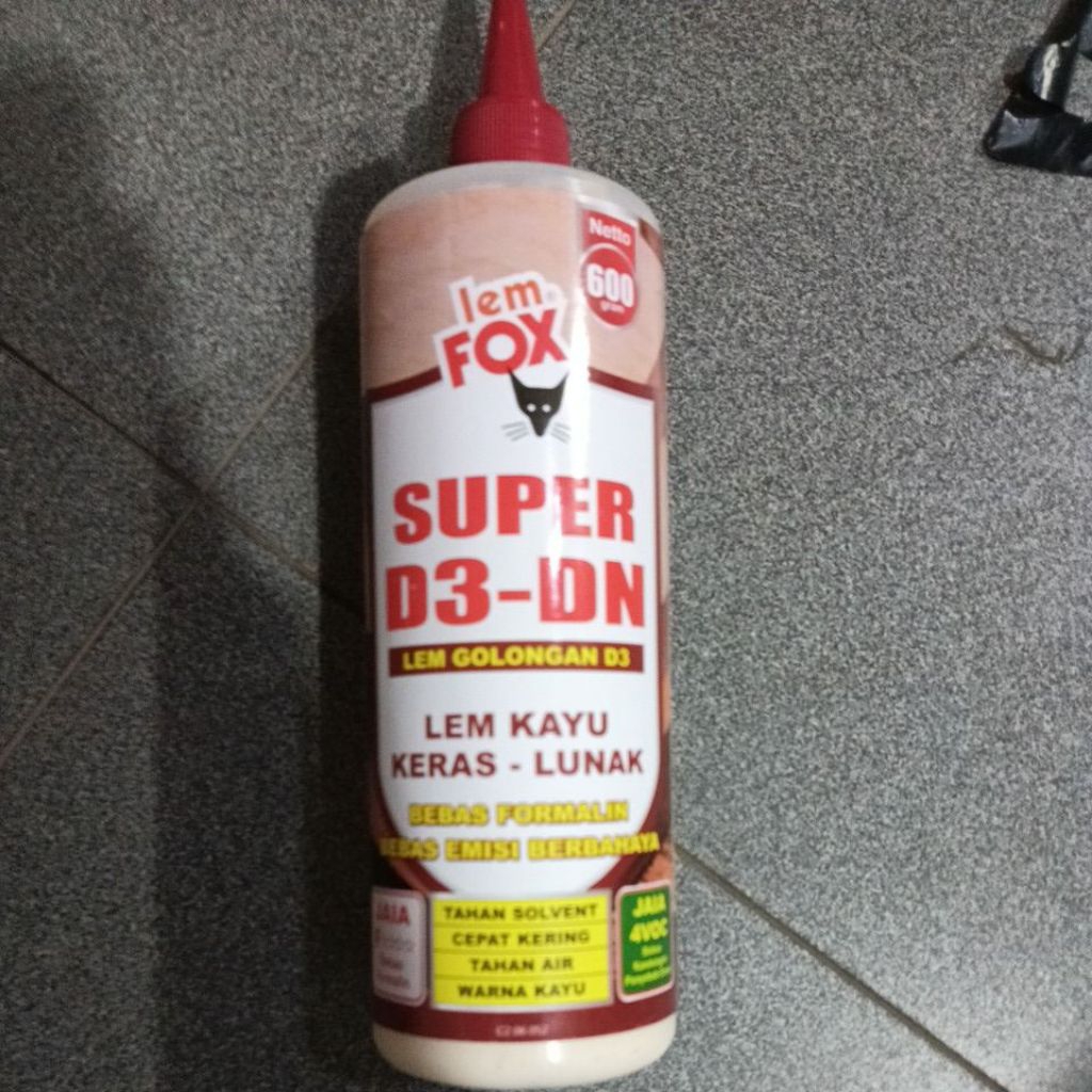 lem fox super d3-dn lem golongan d3 lem kayu keras dan lunak