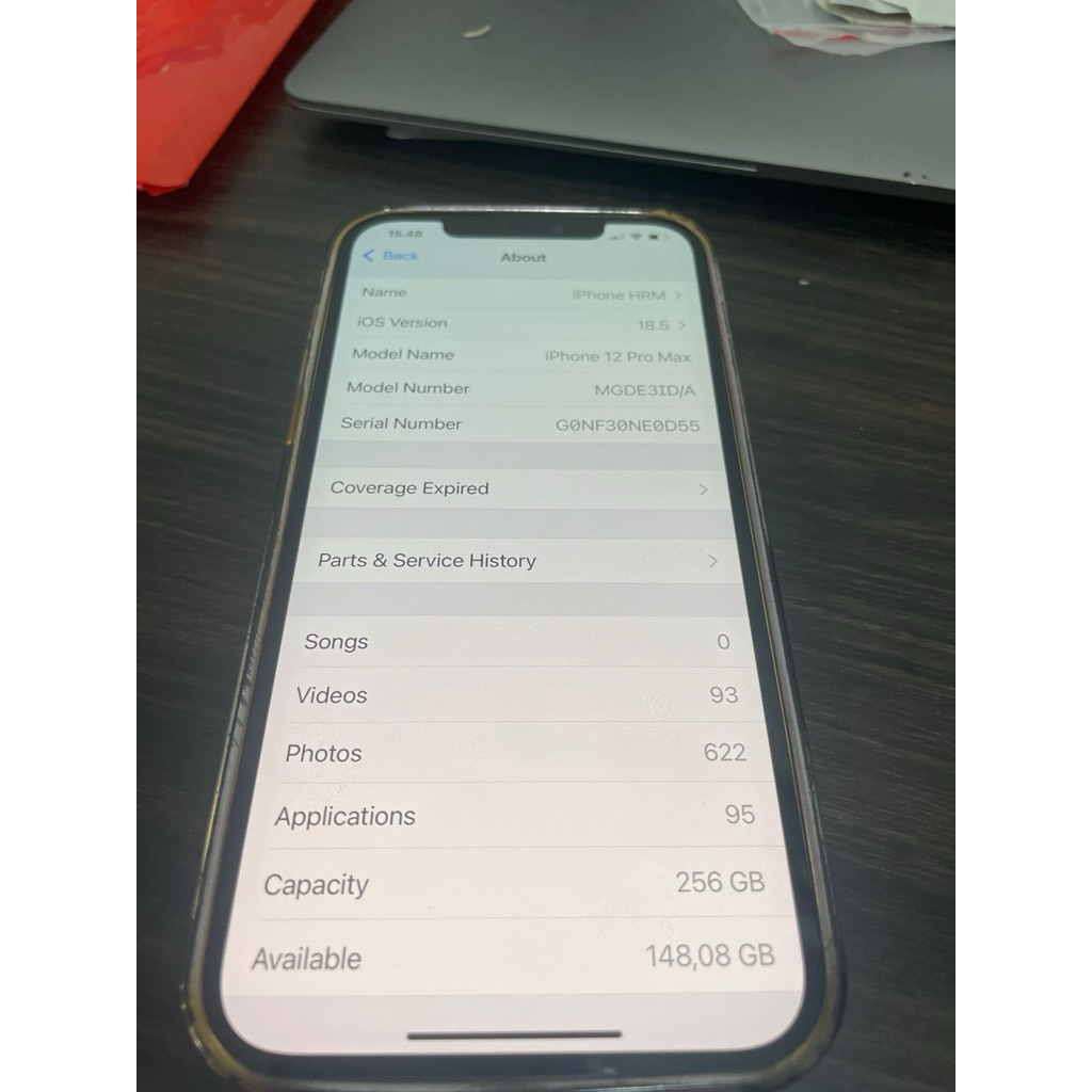 IPHONE 12 promax ibox (256 GB) warna rose gold