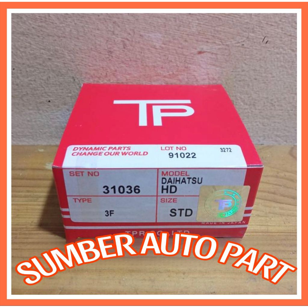 (SAP) RING PISTON SET RING SEHER DAIHATSU ZEBRA S89 FEROZA TP JAPAN