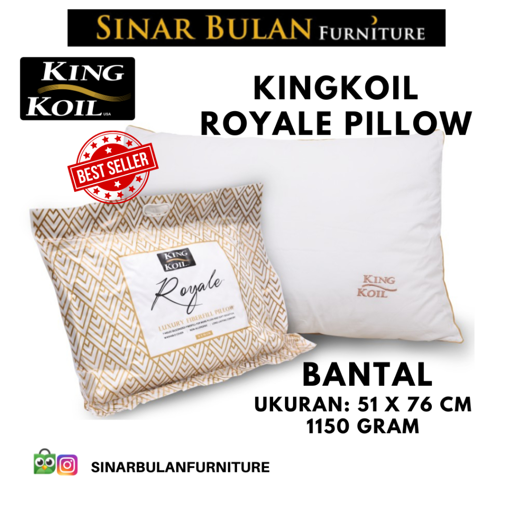 BANTAL KINGKOIL ROYALE / KINGKOIL ROYALE PILLOW / ORIGINAL-BEST SELLER