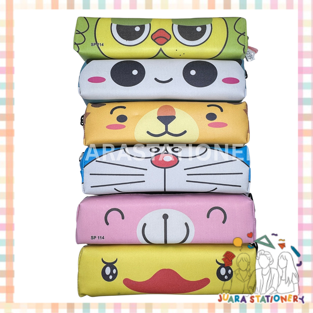 

(1275) JUARASTATIONERY Tempat Pensil Resleting SP-114 Animal / Tempat Pensil Anak Pencil Case