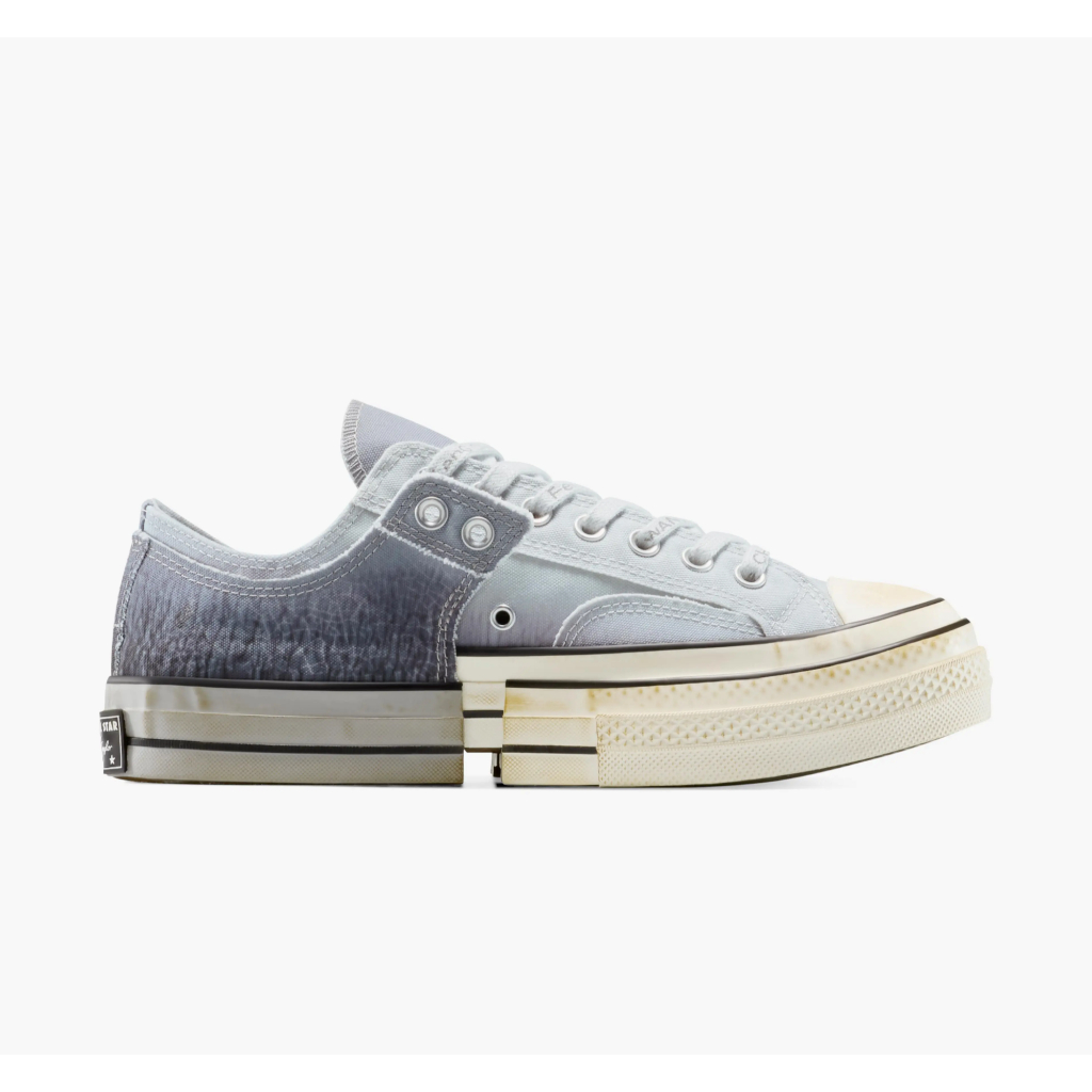 Sepatu Sneakers Pria Converse x Feng Chen Wang Chuck 70 Gray Egret Black Original A15742C