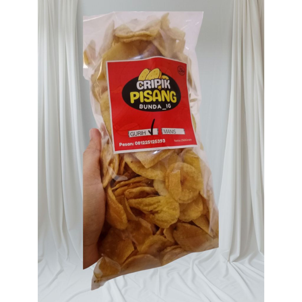 

Snack Pilihan Keripik Pisang Gurih Bunda_IG (250 gr)