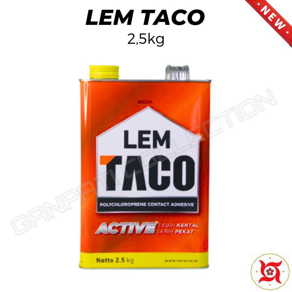 

LEM KUNING AIBON TACO Active - 1 GALON - 2.5KG / 2.5 LITER (untuk KULIT SOFA, KAIN, BUSA, KARET, KARPET, VINYL, HPL, SEPATU)