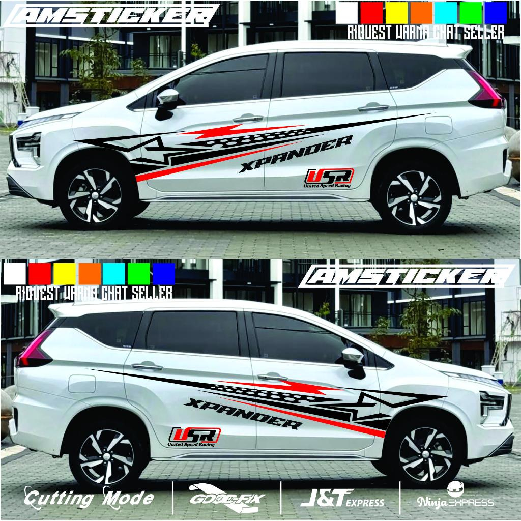 Stiker Sticker Striping Mobil Mitsubishi Xpander Expander Cross sticker xpander list stripe body Sam
