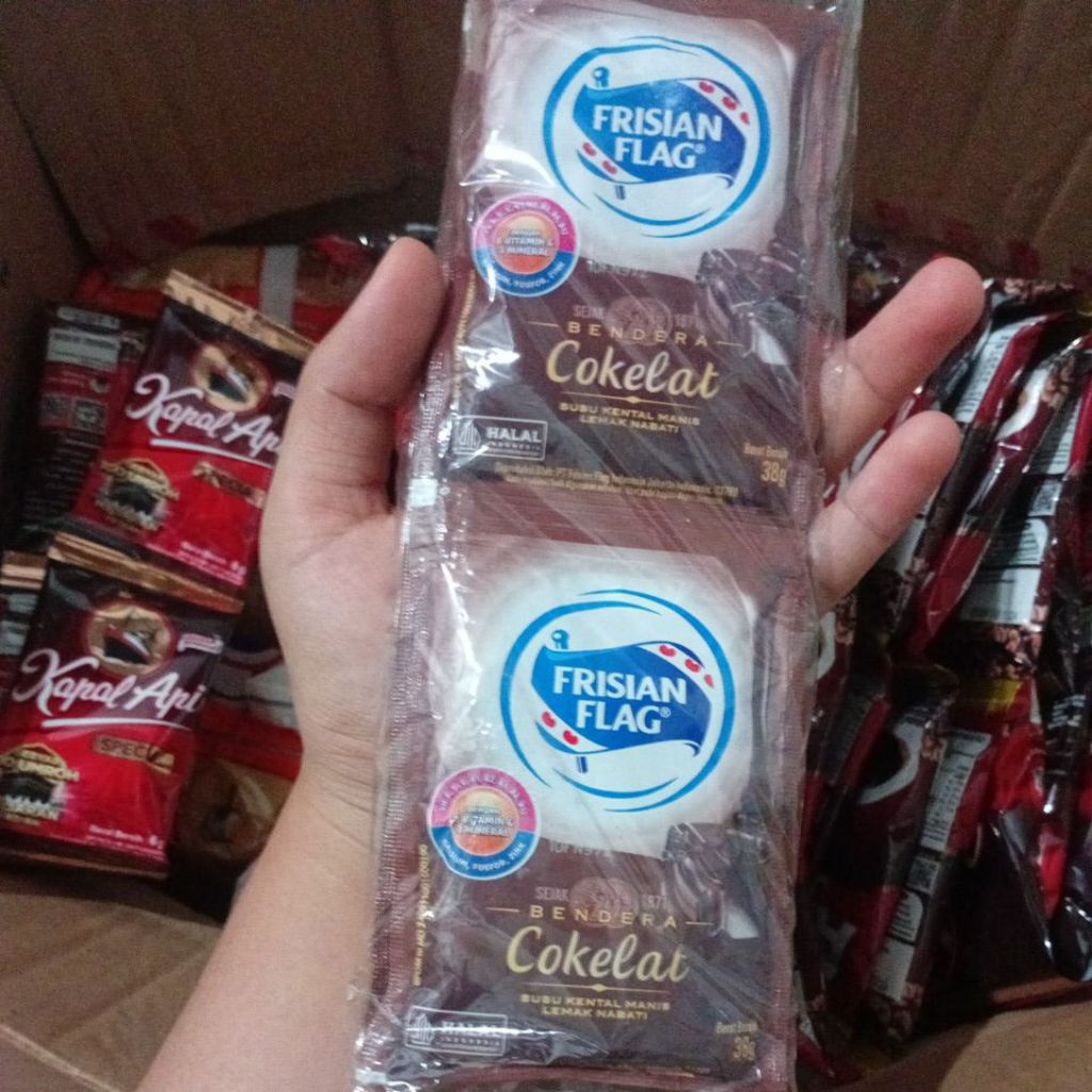 

Susu Frisian Flag coklat ( 1 renceng 6 sachet )