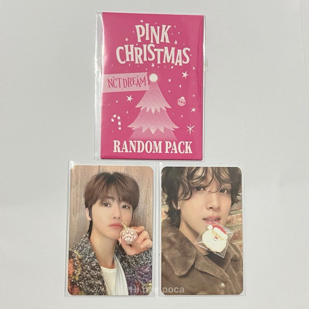 PC Pink Christmas NCT Dream Official 2023 Mark jaemin Renjun haechan cookies Pc pink christmas nct d