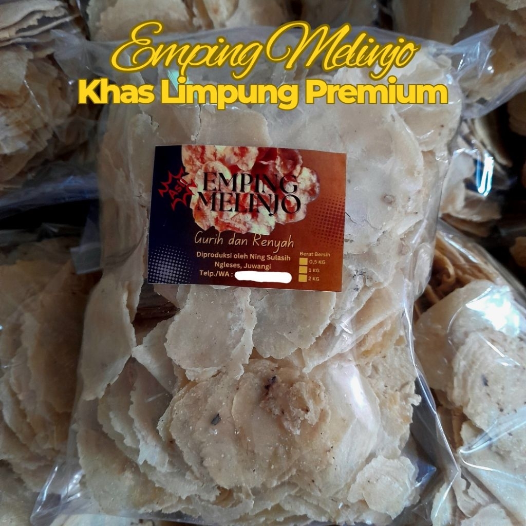 

EMPING MELINJO MENTAH KHAS LIMPUNG 250 GR