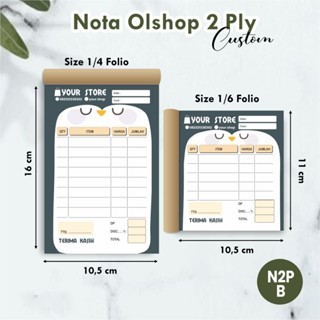 

Nota Olshop Custom 2 Ply Full Colour Online Shop Murah - Unik Nota Olshop