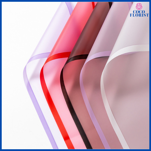 

Kertas Buket Transparant List Cellophane Wrapping Paper Kertas Bunga KB05