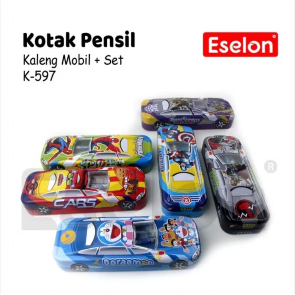 

KOTAK PENSIL KALENG MOBIL+PENSIL SET K-597