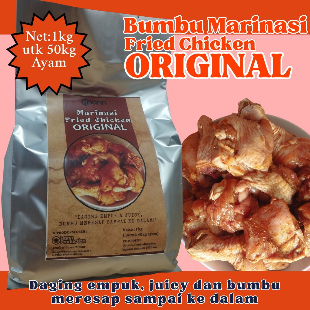 

Bumbu Marinasi Fried Chicken original ala KFC 1kg