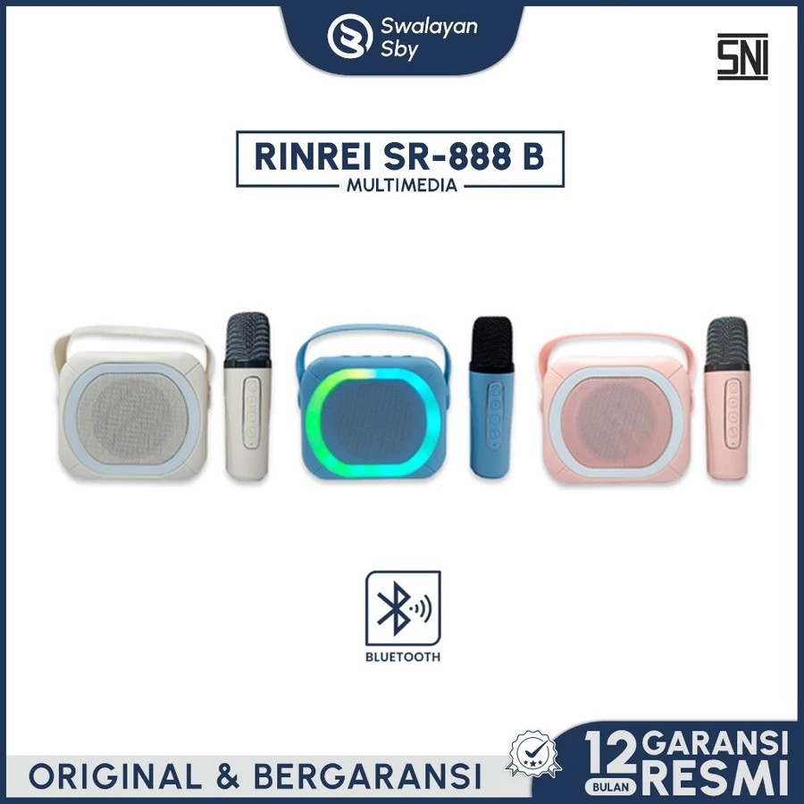 Speaker Portable Bluetooth Karaoke / Speaker Portable RINREI 888B