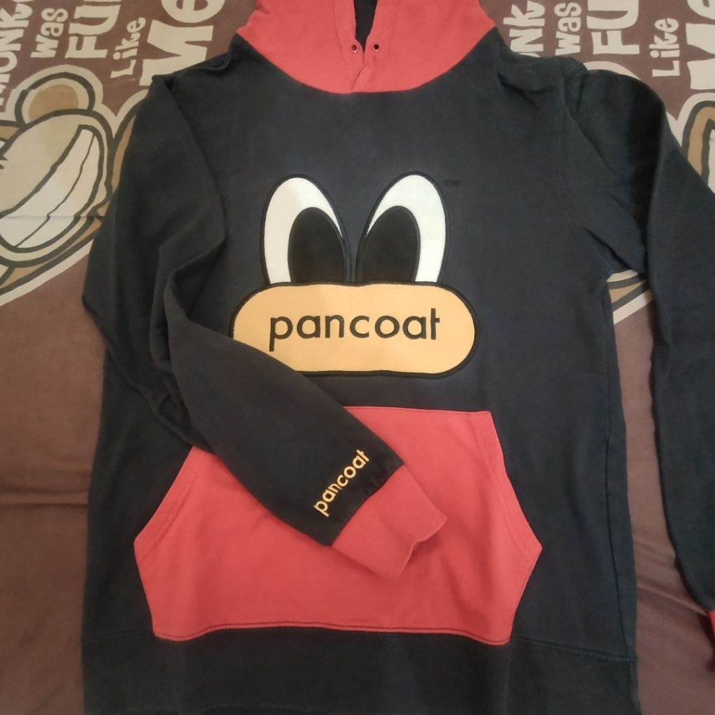 Jual Hoodie Bekas Pancoat – Two Tone Merah Navy (Size M)