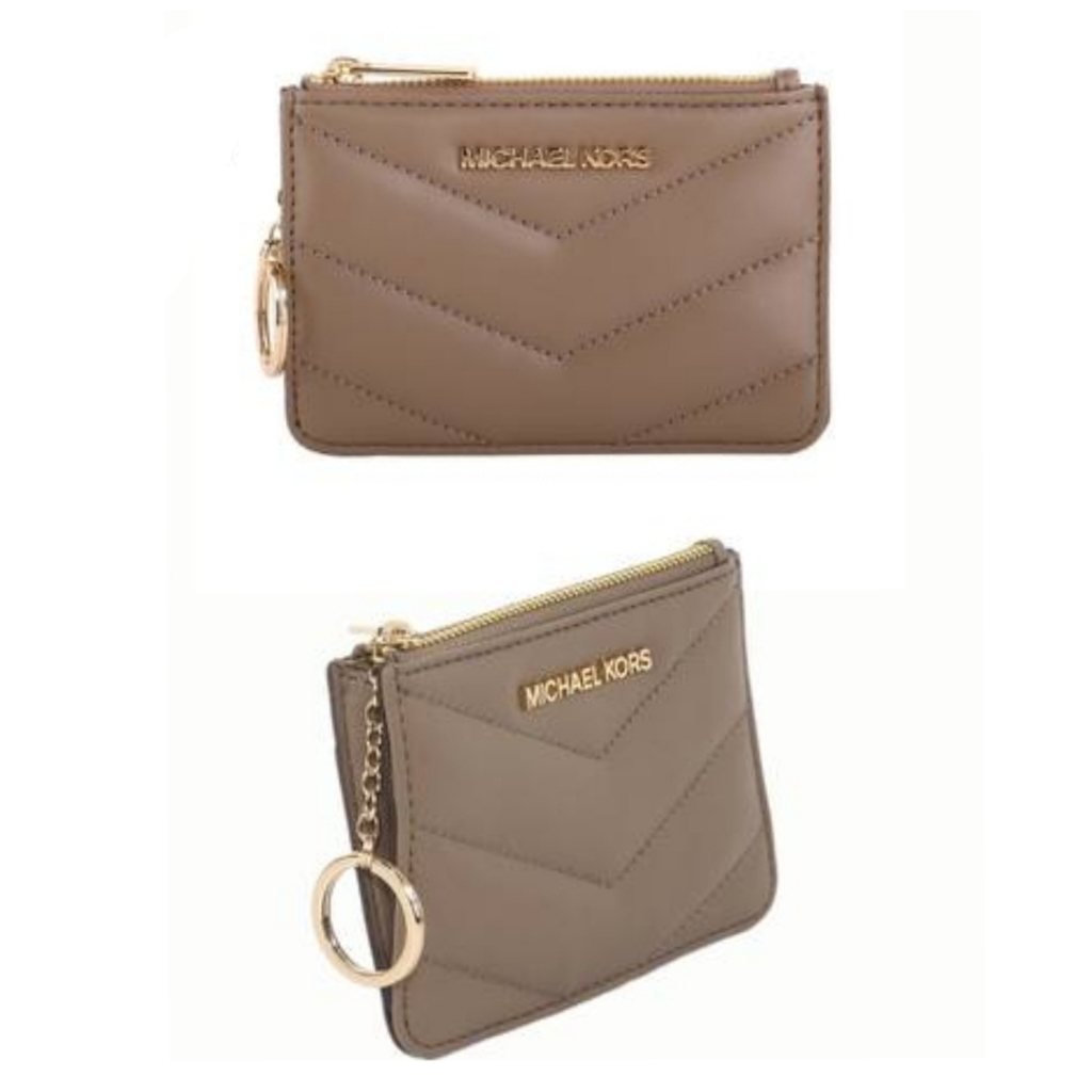 Dompet MK Jet set travel small top zip coin pouch with ID dusk sz 13x9cm