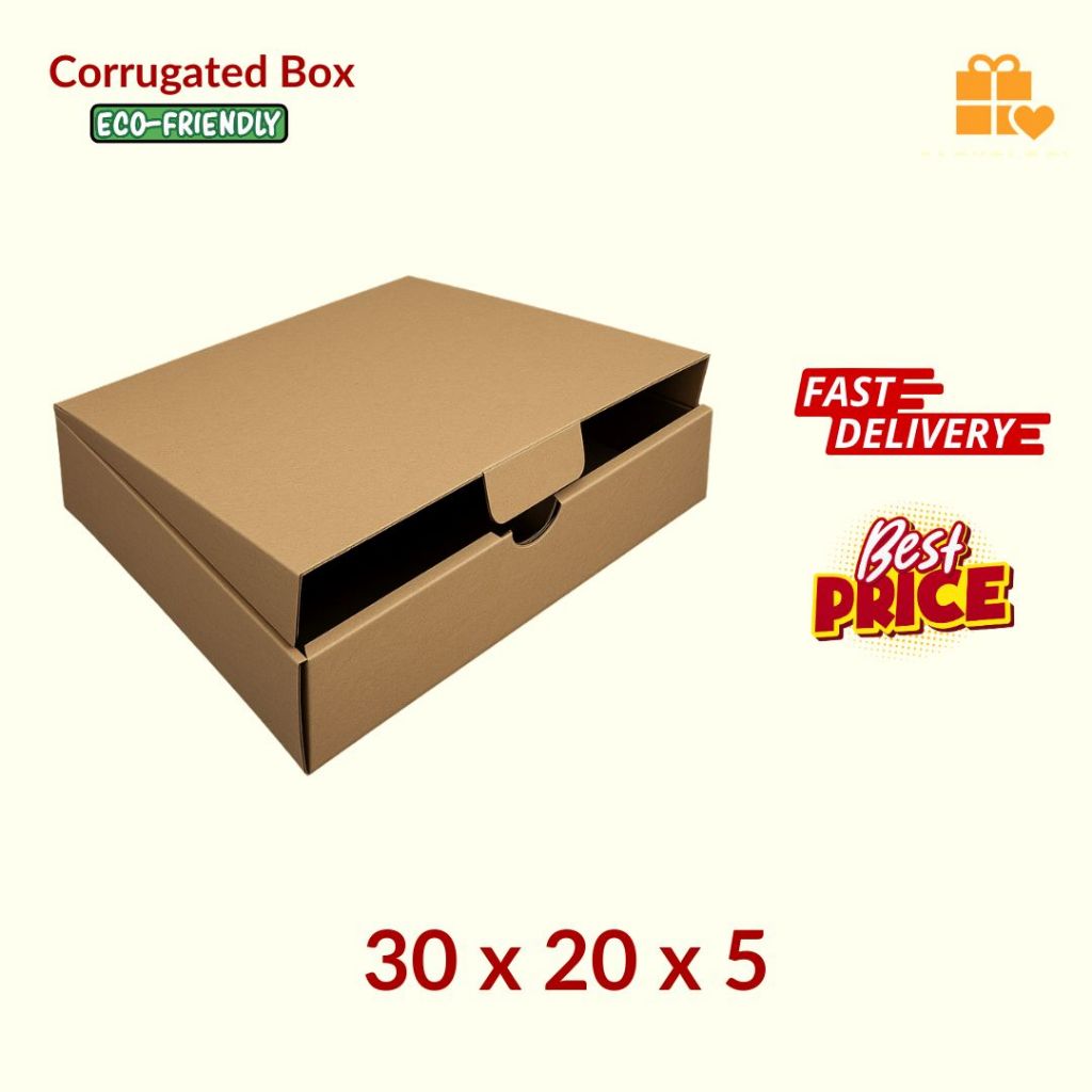 

(100 Pcs) Kardus Diecut Pizza Polos - 30x20x5 TERMURAH