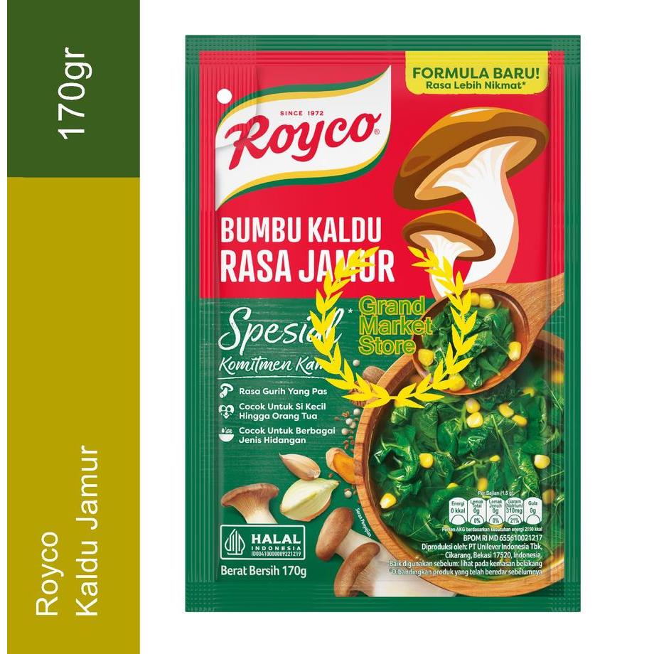 

ROYCO MUSHROOM KALDU JAMUR 170G - Royco Bumbu Kaldu Jamur Bumbu Jamur Royko Jamur Promo Murah