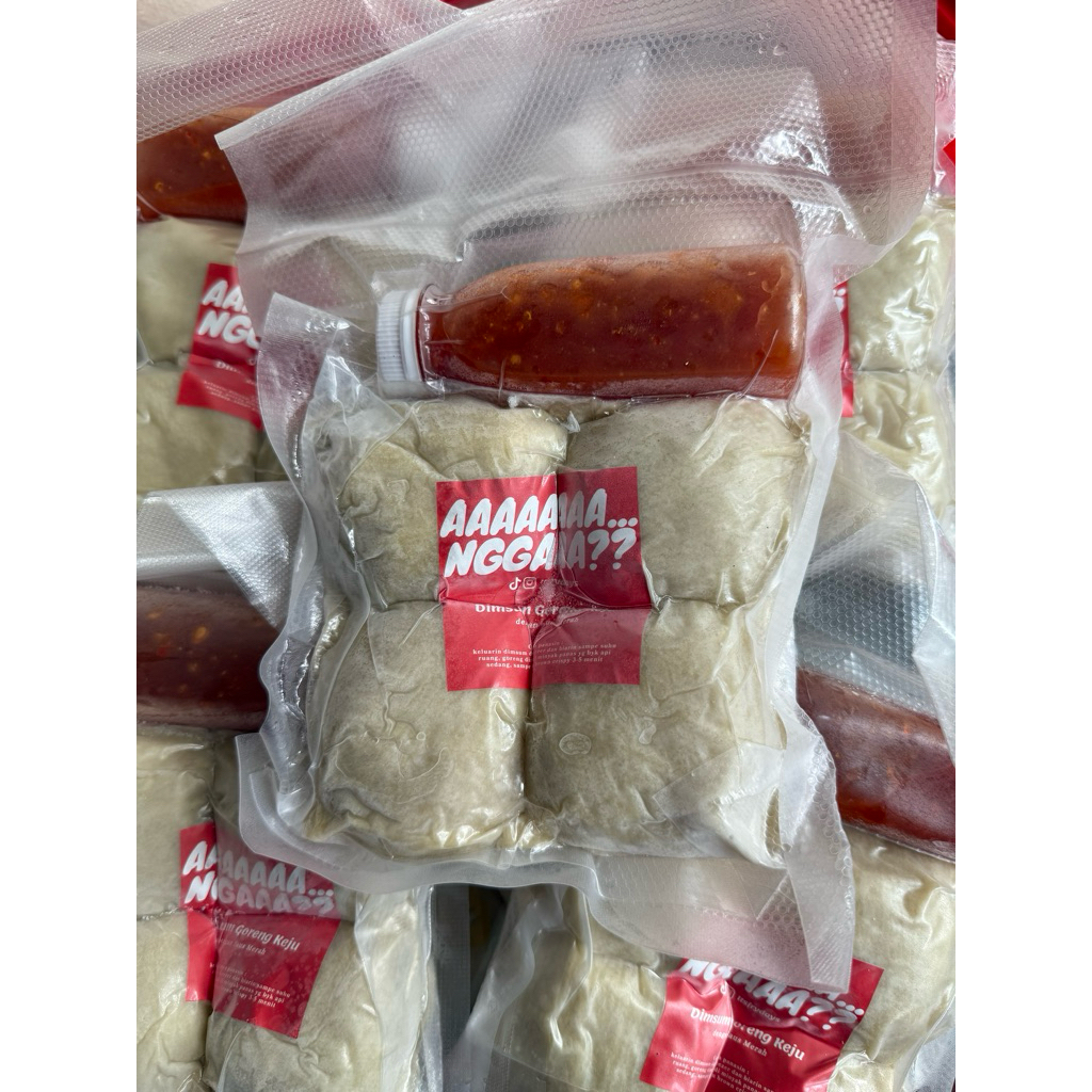 

[ASLI PUNYA SELEBGRAM] DIMSUM GORENG MONCROT KEJU BY ITSFRYDAYS JUMBO ISI 4 PCS + SAMBEL