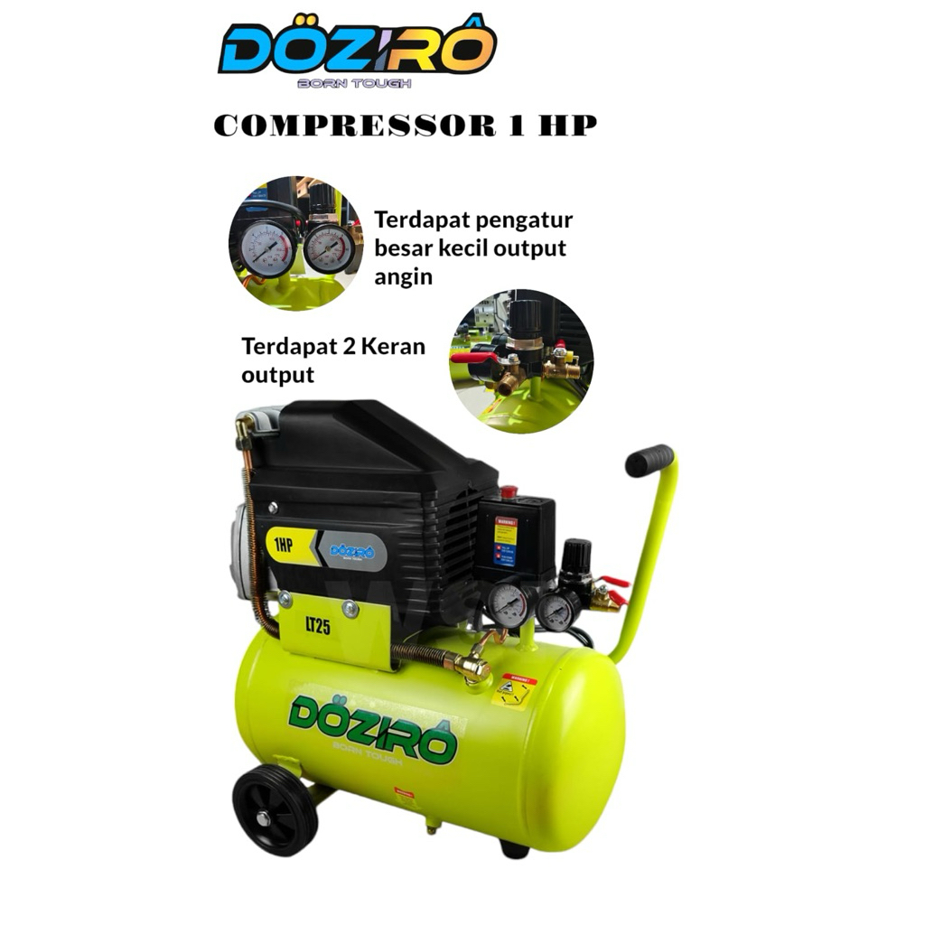 Kompresor oli Doziro 1 HP 25 liter