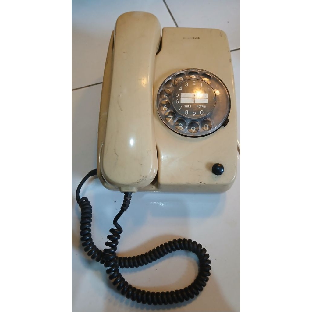 TELEPON PUTAR KOTAK JADUL ABU ABU