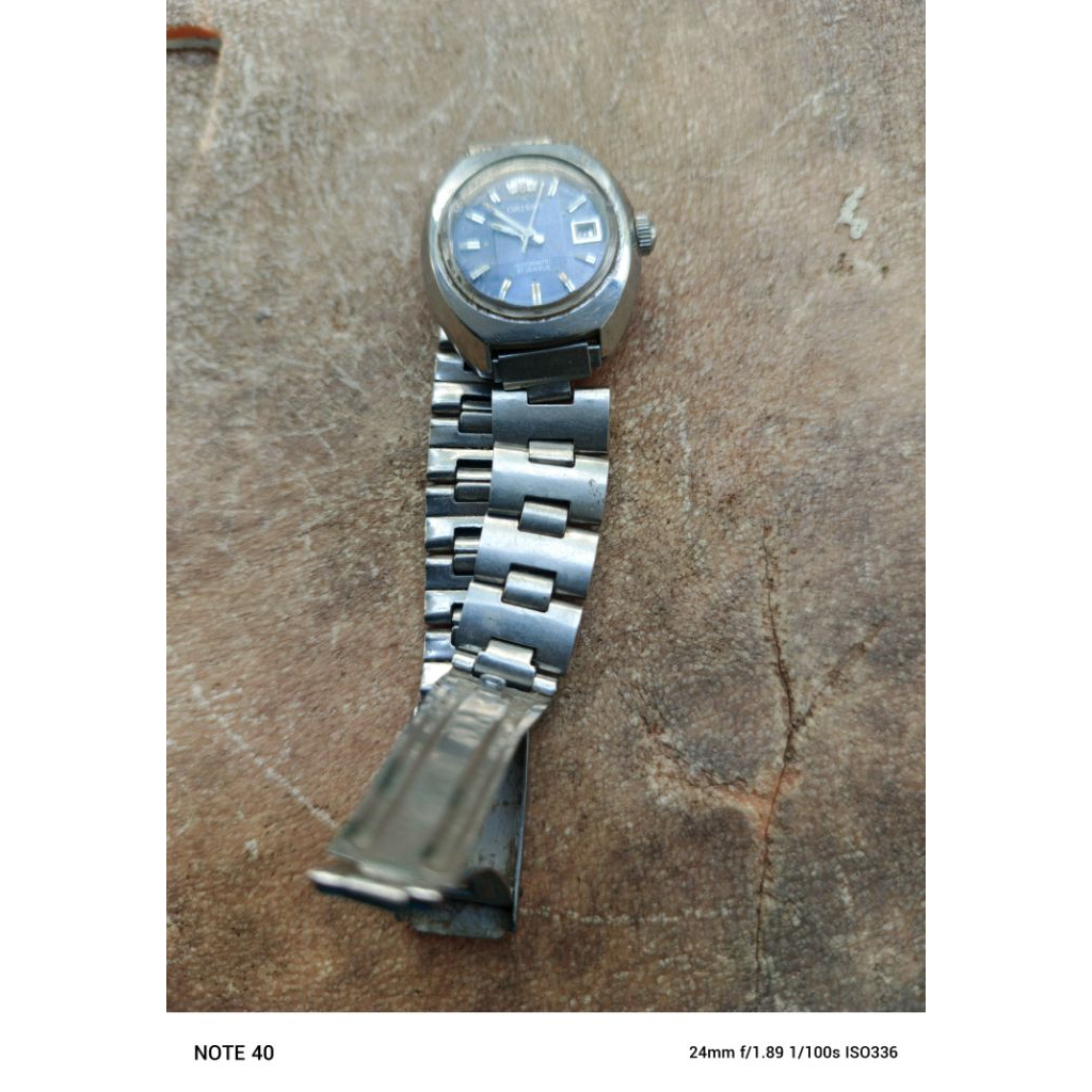 jam tangan cewe jadul otomatis merk orient normal