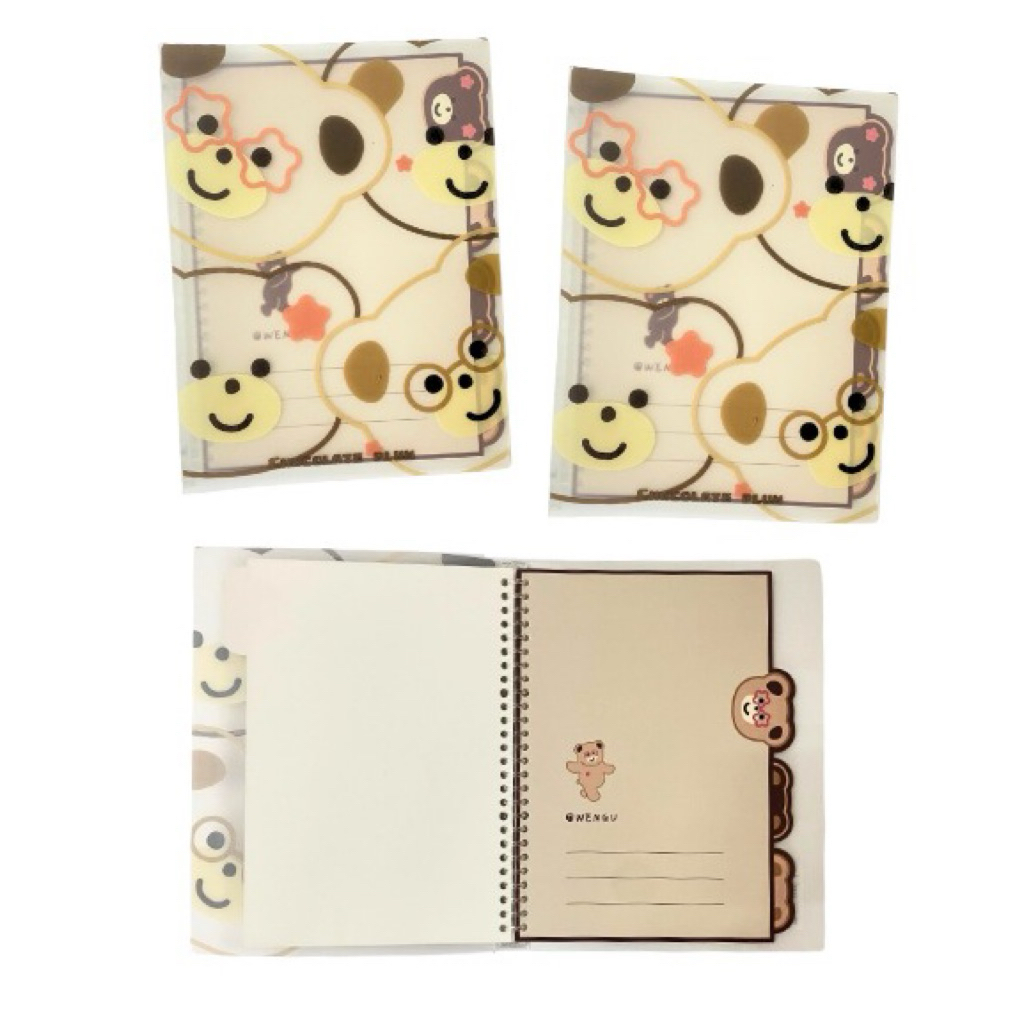 

Binder A5 Wengu Transparant Boneka lucu B0193D / Binder Note Ring Bonus Loose Leaf / Binder File A5 Kampus[2004018]