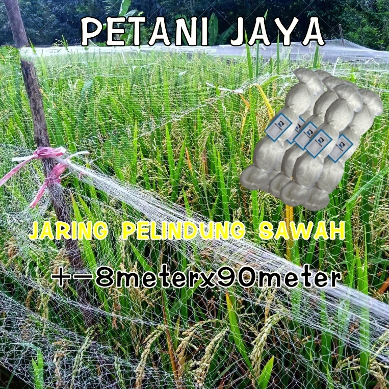 Jaring burung, jaring padi, jaring emprit, jaring sawah bonus tali 0.12MM/0.15MM