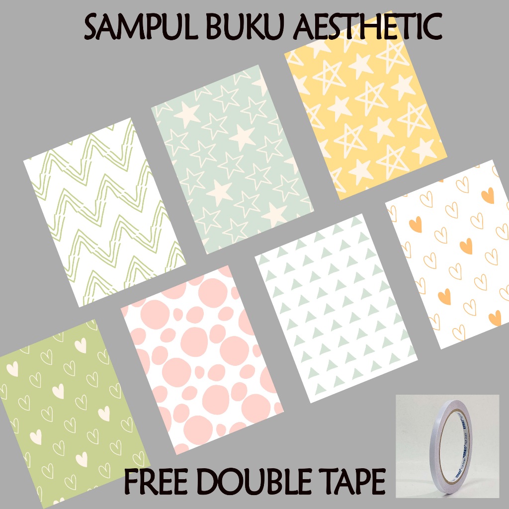 

(ISI 5 lEMBAR) Sampul Buku Aesthetic - Sampul Buku Tulis - Sampul Buku Sekolah - Sampul Buku Pelajaran - AU