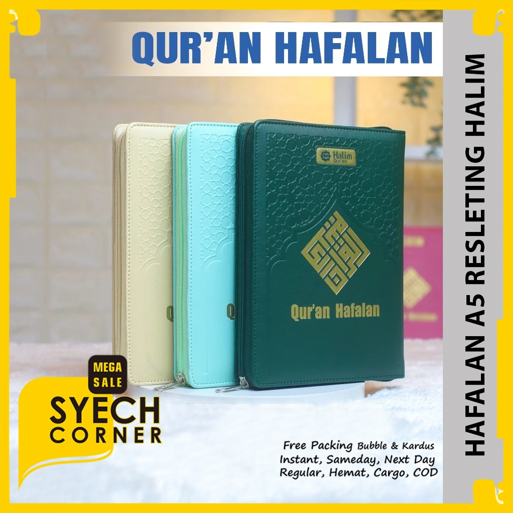 Al Quran Hafalan Halim A5 Alquran Cover Kulit Resleting Index Juz
