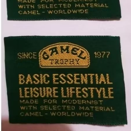 

label merek brand label (main) tag camel trophy