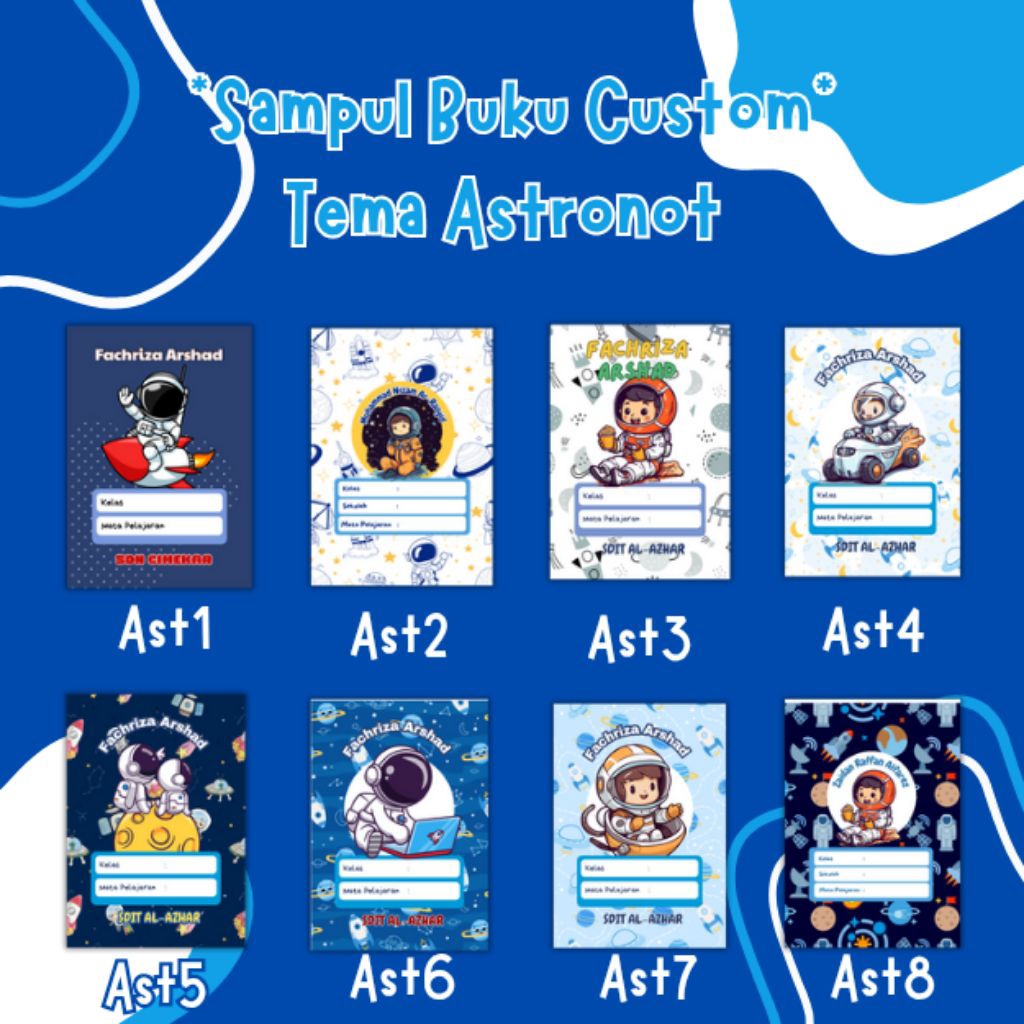 

sampul Buku tema Astronot isi 10 lembar kualitas terjamin