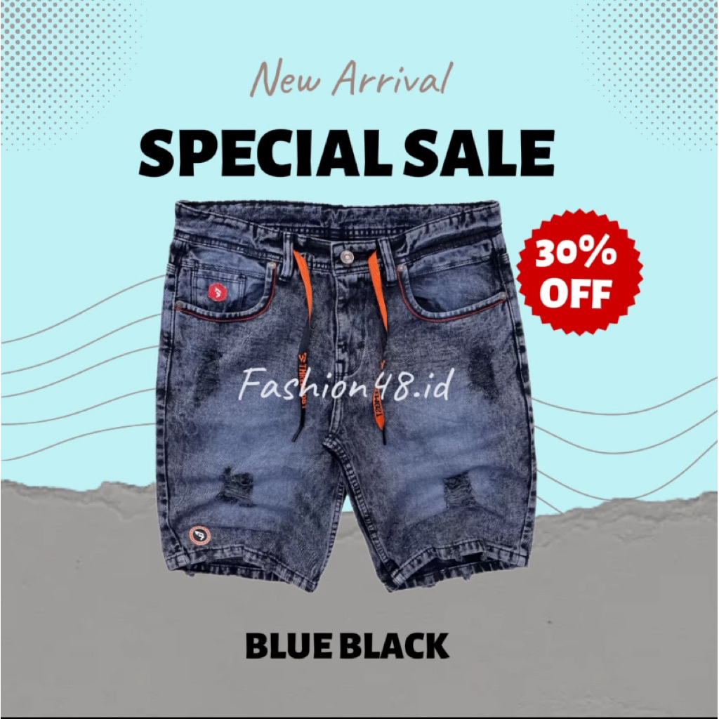 GEMOSH Celana pendek pria dewasa |Celana pendek sobek |celana jeans dewasa |Celana snow jeans