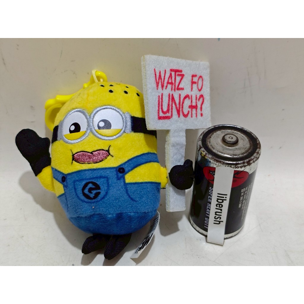 Universal studios despicable me minions minion bob kevin plush keychain gantungan kunci boneka