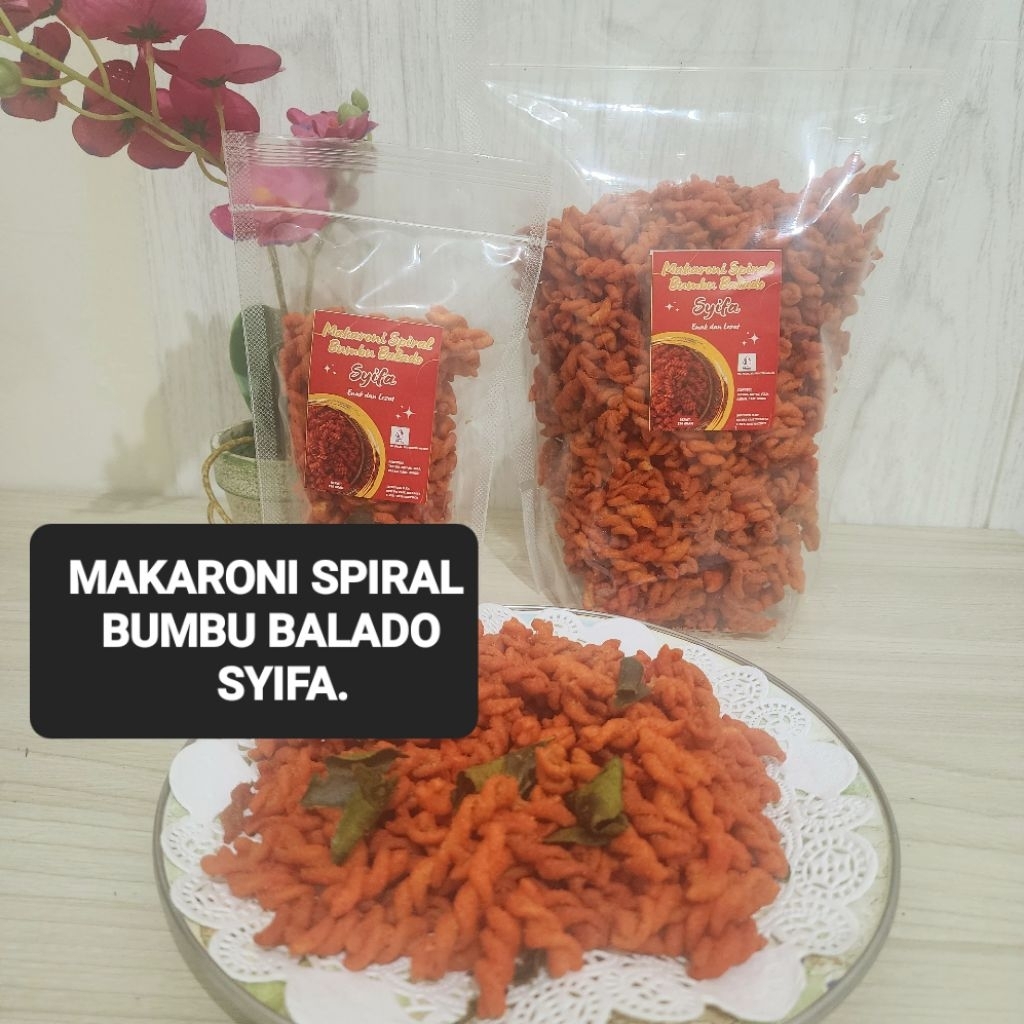

MAKARONI SPIRAL BUMBU BALADO DAUN JERUK 250 GRAM