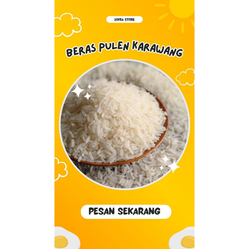 

Beras Karawang Pulen 1 Liter Premium, Enak, Bersih Dan Putih