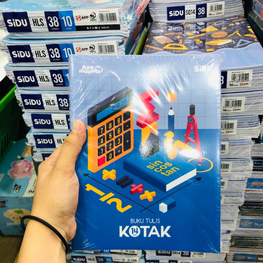 

Buku SIDU KOTAK Isi 38 Lembar 1 Pack Isi 10 Buku, Buku Kotak