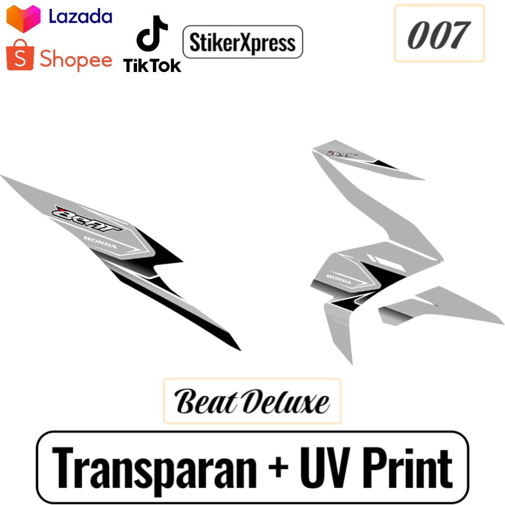 Striping Beat Deluxe | Striping Transparan Beat Deluxe Variasi | 007